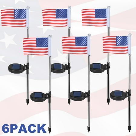 

Solar American Flag Light Garden Lawn Light Garden Decor Led Lamp Lawn Decorative Lights Independence Day