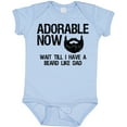 thumbnail image 3 of Inktastic Adorable Now...wait Till I Have a Beard Like Dad Boys Baby Bodysuit, 3 of 5