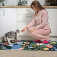 thumbnail image 3 of Pioneer Flower Floral Print Pattern Kitchen Rugs Sets Of 2,Anti Fatigue Kitchen Mat Rugs Non Slip Washable,Decorative Kitchen Floor Mats for Kitchen,Sink,Laundry,17"x30"+17"x47", 3 of 7