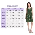 thumbnail image 4 of FORMRS Summer Dress for Women Loose U Neck Sleeveless Midi Beach Sundresses with Pockets, Green Forest Pattern, 4 of 8