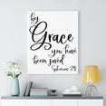 thumbnail image 2 of Scripture Walls  By Grace Ephesians 2:8 Bible Verse Canvas Christian Wall Art Ready to Hang Unframed, 2 of 12