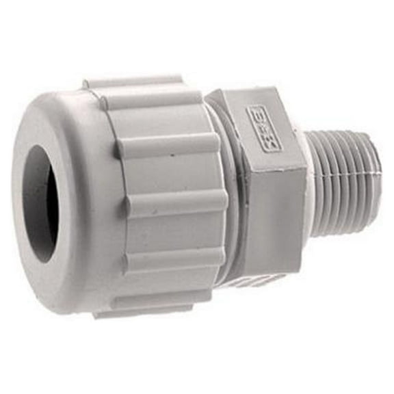 Homewerks Worldwide 511-46-34-34B Schedule 80 PVC Compression Adapter, 3/4 In. MPT - Quantity 8