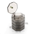 thumbnail image 7 of TSV Rotating Jewelry Storage Organizer, 4-Layer Acrylic Jewelry Box for Earrings Necklaces, Valentines Day Gift, 7 of 7