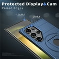 thumbnail image 6 of Decase for Samsung Galaxy S24 Plus Military Grade Protection Case,Compatible with MagSafe,Built-in Rotation Ring Holder Stand,with Slide Camera Lens Protector,Slim Anti-Scratch Shockproof Cover,Blue, 6 of 6