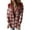 001 Red, variant on Htigea Womens Plaid Shacket Jacket Fleece Long Sleeve Hooded Jackets with Snap Trendy Outdoor Shirt Coats Red XL