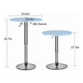 thumbnail image 2 of Generic Height Adjustable Bar Pub Table with Circular Base, White, 2 of 4