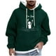 thumbnail image 2 of Sudadera con capucha para hombre, informal, a la moda, con estampado, con cordón, de manga larga, de poliéster, 2 of 5