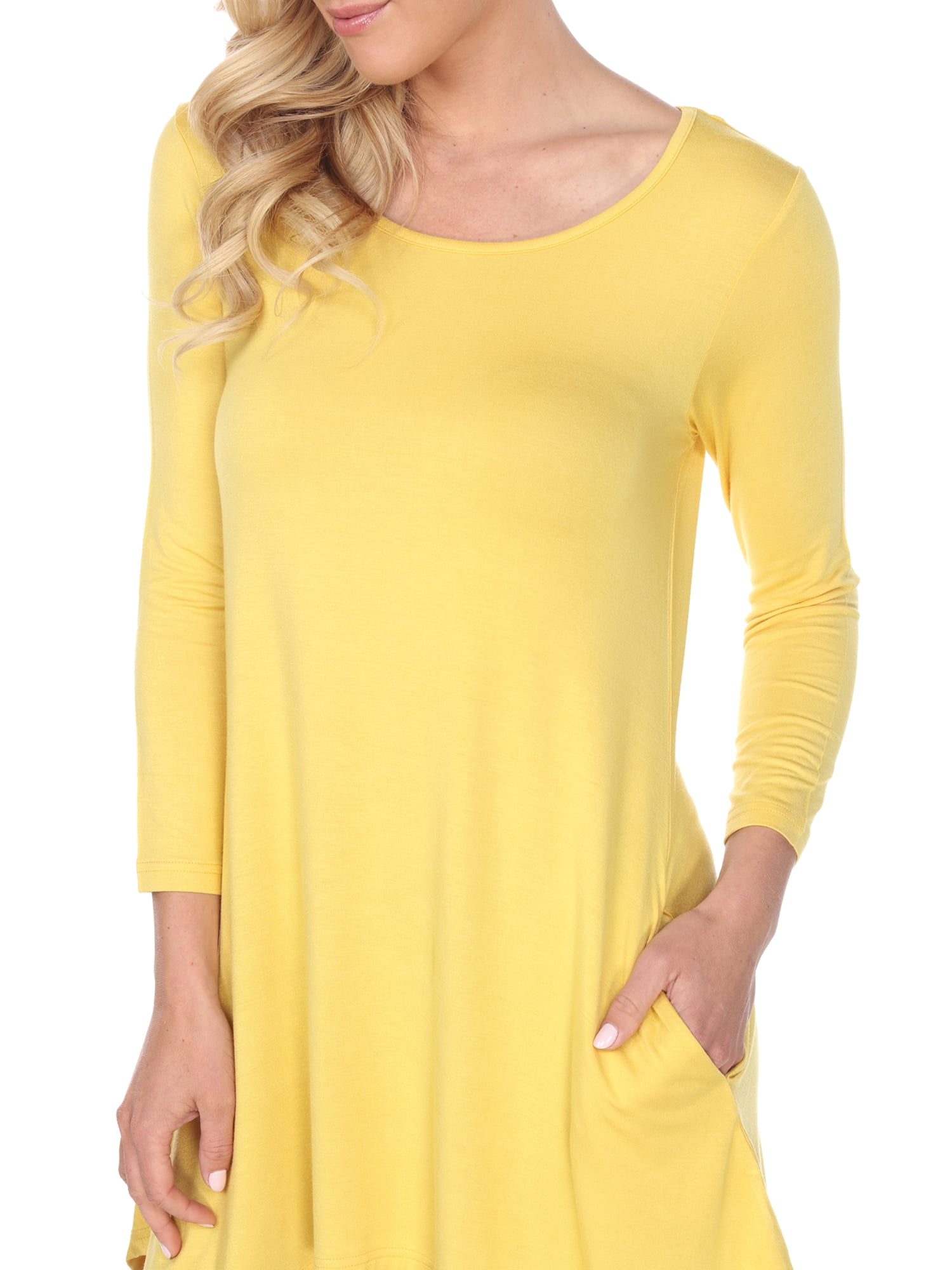 Women's Solid Color Tunic Top - image 2
