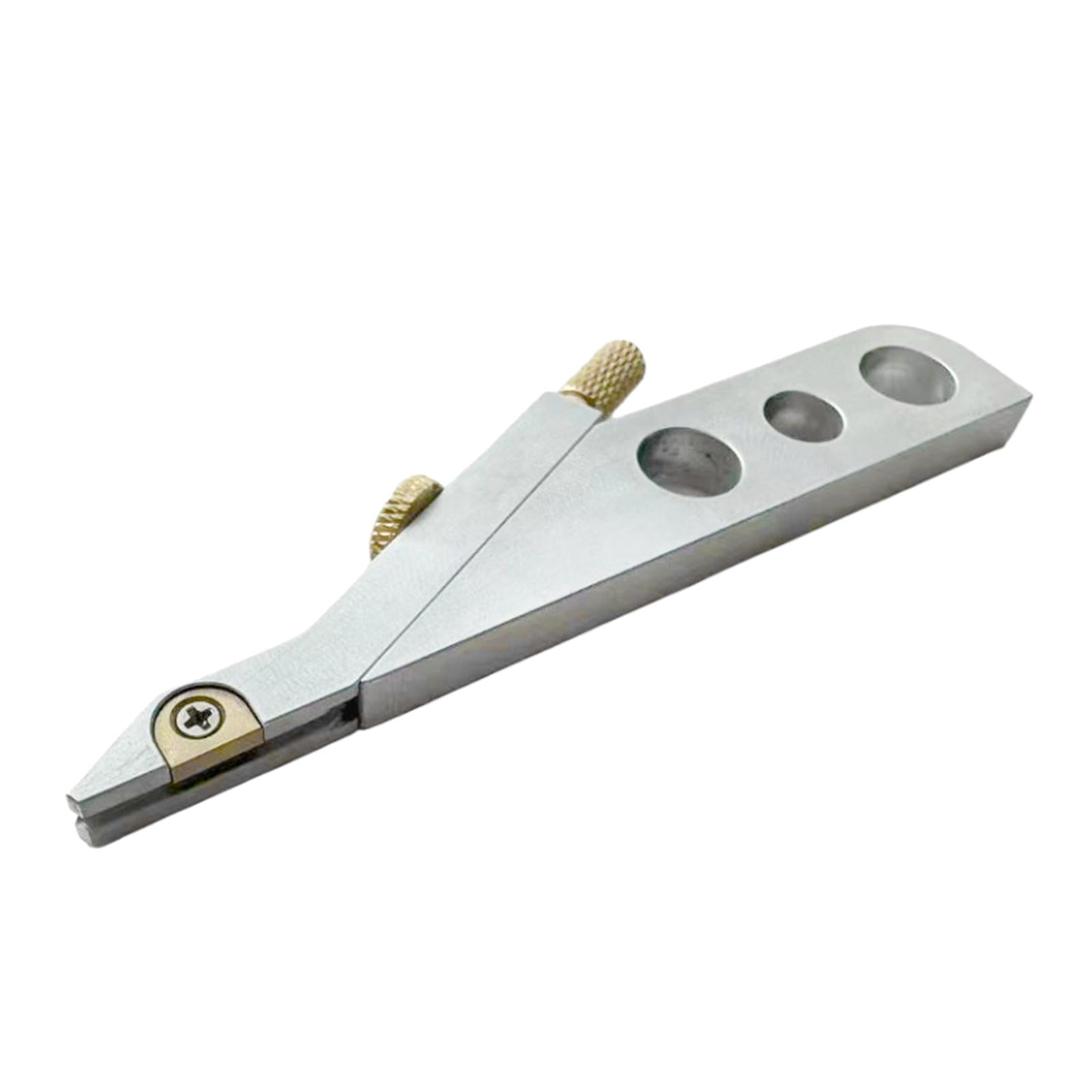 Dualoai Guitar Nut Scrbe Tool Repair Tool,Compact,Portable,Lightweight,Professional Metal Accessories Classical Instruments Making