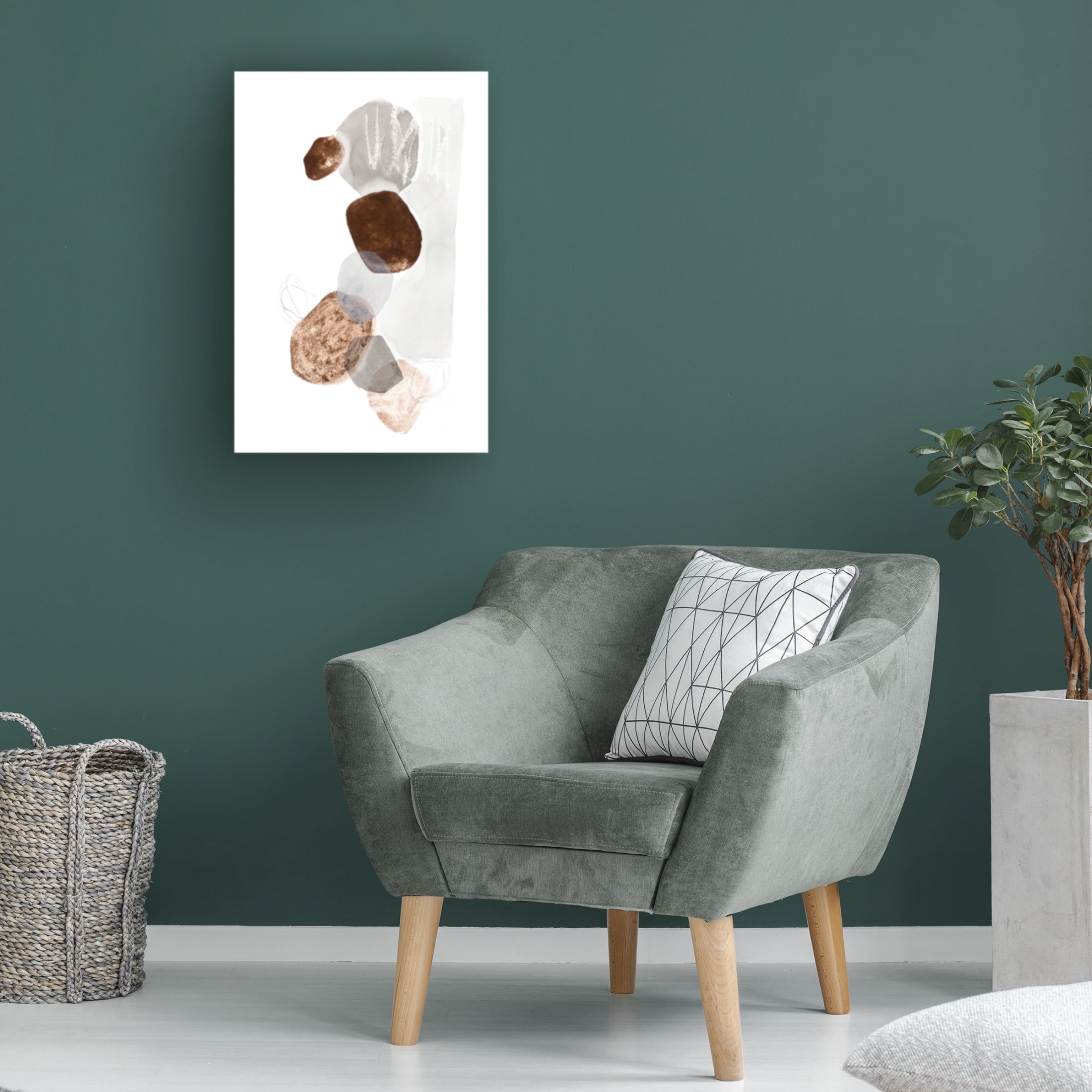 Canvas Wall Art - Simone Christen 'Balancing V' Wall Art for Living Room, Bedroom, or Office Décor by Trademark Fine Art - 30 x 47 Inches