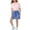 Dark Blue, variant on GiLiling Girls Casual Skort Floral Print Mini Skirt Elastic Waist with Built-in Shorts Lightweight Active Skirt for Daily and Play (Light Blue, 5-6 Years)