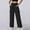 Black, variant on Cargo Pants for Womens, Wide Leg Elastic Waist Loose Fit Casual Pull-On Trousers with Pockets White XL