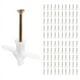 thumbnail image 1 of 100 Piezas de Tubo de Expansión Tipo Avión, Tapón de Expansión de Placa de Yeso, Clavo de Expansión de Pared Hueca en Forma de Mariposa M8x38 mm, 1 of 9