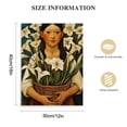 thumbnail image 2 of Nawypu  Calla Lily Vendor by Diego Rivera Wall Art - Retro Girl Posters Art Canvas Prints, For Room Decor &amp; Home Decor, 2 of 5
