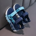 thumbnail image 3 of Girls Sandals,Boys' and Girls' Summer Outdoor Beach Sports Closed Toe Sandals Soft Sole Non Lightweight Beach Sandals,Toddler Girl Sandals/Toddler Boy Sandals(Color:Blue,Size:9), 3 of 8