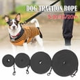 thumbnail image 3 of Long Dog Training Leash 16/33/49/66FT, Nylon Recall Lead with Metal Clip, Black Tracking Line for Puppy Obedience Camping Backyard, Small Medium & Large Dogs, Multifunctional Pet Leash, C(49FT), 3 of 3