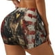 thumbnail image 1 of Balery Bald Eagle Soldier Pantalones cortos de entrenamiento estampados para mujer, sin costuras, ajustados, para gimnasio, yoga, correr, deportes, ejercicio activo, fitness.-Small, 1 of 8