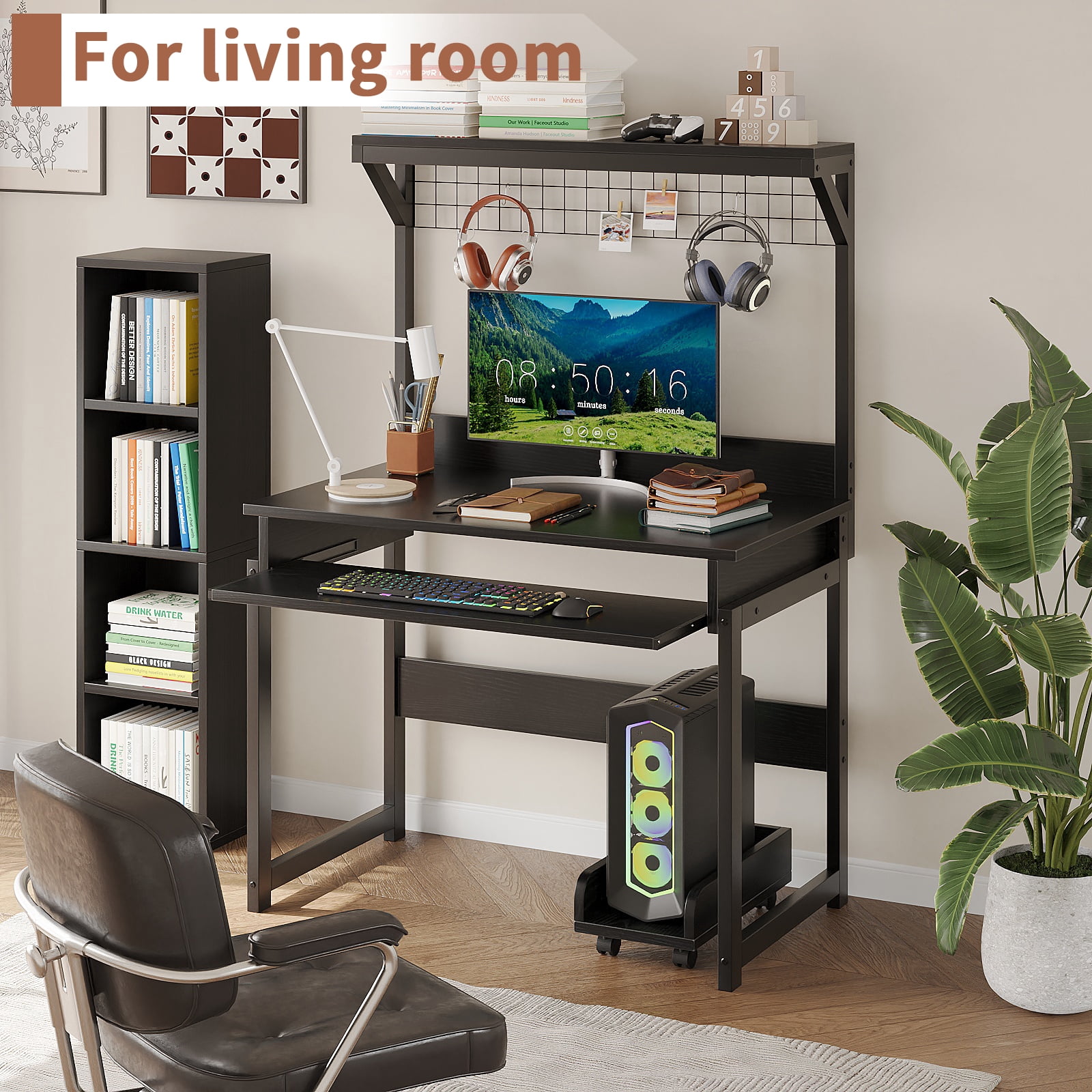 ALISENED 31.5" Computer Desk,Space-Saving Office Desk, Study Table, Writing Desk, and Workstation for Home Office