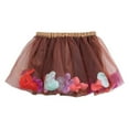 thumbnail image 3 of WMQPNNS Tutu for Girls Skirts, Multi-Layered Colorful Flower Tutu Dance Skirts for Toddler Girls Birthday Party Favors for Age 4-6 Years, Coffee, 3 of 5