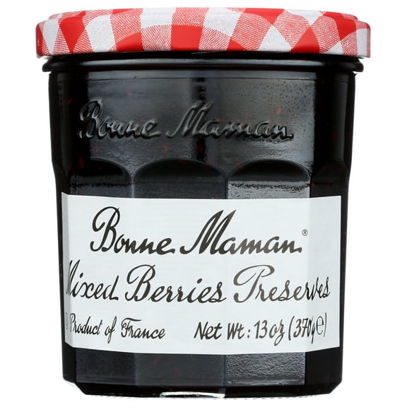 Pack of 6, Bonne Maman Mixed Berries Preserves, 13 oz