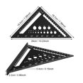 thumbnail image 4 of Règle Triangulaire 7 Pouces, Guide de Scie Carré en Alliage d'Aluminium pour Projets de Rénovation et de Menuiserie, 4 of 7