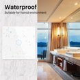 thumbnail image 4 of 1/2/3 Gang WiFi Smart Wall Touch Light Glass Panel For Alexa/Google APP, 4 of 4