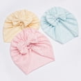 thumbnail image 3 of Yoyauz Baby Girl Breathable Cotton Hat Newborn Knot Hat Cute Donut Soft Bandana Bow Hat, 3 of 6