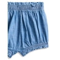 thumbnail image 3 of Wonder Nation Baby Girls Cotton Denim Puff Sleeve Top and Bloomer Shorts Set, 2-Piece, Sizes 0/3M-24M, 3 of 3