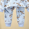 thumbnail image 5 of Wenfanal Kids Boys Cotton Pajama Sets,Baby Boy Clothes Fall Outfit,Kids Underwear Sets Boys Thermal Underwear Baby Girls Loungewear Kids Clothing Boys Fashion Size 9-10 Years,Light Blue, 5 of 5