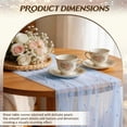 thumbnail image 2 of 3PCS Pearl Gauze Table Runner 33 x 124 inches 10FT Sheer Tablecloth Elegant Dining Wedding Birthday Party Baby Shower Anniversary Holiday Centerpiece Table Decor, 2 of 8