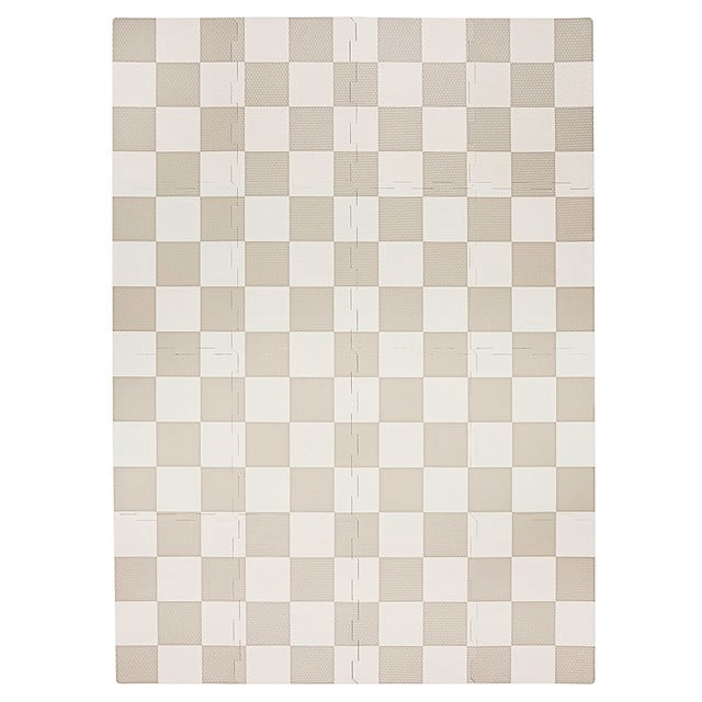 3 Sprouts Baby & Kids EVA Foam Puzzle Mat - Checkerboard Beige