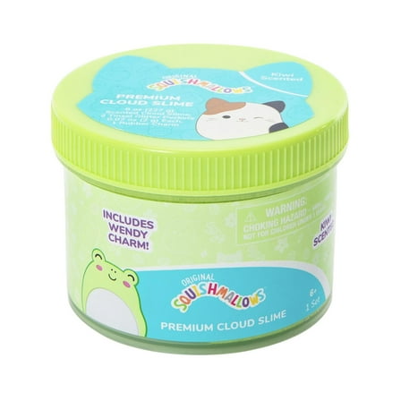 Squishmallows Kelly the Frog Kiwi Scented Glitter Slime 8 oz.