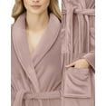 thumbnail image 3 of Bata de Forro Polar con Cuello Chal Taupe NY Threads Talle S, 3 of 6