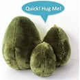 thumbnail image 3 of Cute Avocado Plush Multiple Sizes Comfort Food Pillow Toys Soft Fruit Stuffed Pillow Squeeze Toy Decoration for Bedroom Living Room (40CM), 3 of 7