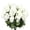 White, variant on ZenCart Artificial Begonias Bunch Reusable Wedding Party Decor Faux Flowers Fake Begonia Flowers for Home Interior Garden Porch Decoration