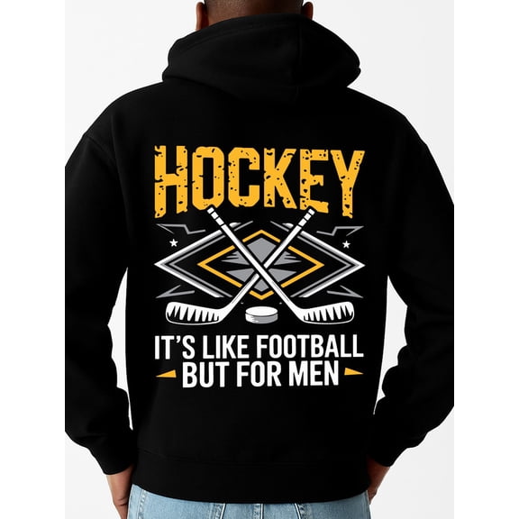 Hockey Fan Hoodie graphic hoodies men long sleeve black Stylish Autumn/Winter Outerwear, Sweatshirts , Plus Size Hoodies , Cool Hoodies , Funny Hoodies , Sweatshirt pullovers dames Casual Unisex Shi
