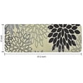 thumbnail image 7 of Gray Floral and Petal Pattern Kitchen Rug Mat,Kitchen Runner Rugs Non Skid Washable,Decorative Kitchen Floor Mats for Kitchen,Sink,Laundry,17"x47.2", 7 of 7
