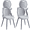A-Fabric-Gray, variant on Dining Chairs Set of 4, Modern Upholstered Kitchen Chair for Living Room, Fabric Wingback Side Chairs with Metal Legs, Khaki