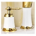 thumbnail image 7 of Spread Cold Hot Basin Faucet Brass White And Gold Bathroom Sink Faucet 2 Handles Sink Mixer Tap 3pcs Deck Mounted, 7 of 7