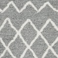 thumbnail image 6 of SAFAVIEH Equinox Erica Abstract Polyester Shag Area Rug, Grey/Cream, 4' x 6', 6 of 7