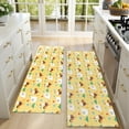 thumbnail image 4 of Kitchen Rugs Sets Of 2,Yellow Chicken White Hen Pattern Anti Fatigue Kitchen Mat Rugs Non Slip Washable,Decorative Kitchen Floor Mats for Kitchen,Sink,Laundry,17"X47", 4 of 5
