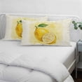 thumbnail image 4 of Lemon Pillow Covers 12"x20", Yellow Summer Botanical Watercolor Modern Art Soft Brushed Microfiber Breathable Throw Pillow Covers, Decorative Pillowcase with Zipper for Couch Sofa Bedroom Living Room, 4 of 9