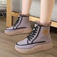 thumbnail image 1 of Botas de nieve de moda antideslizantes, botines con forro suave, accesorios, zapatos de mujer impermeables con aislamiento más cálido para senderismo, violeta 37 Hugo Botas de nieve, 1 of 10