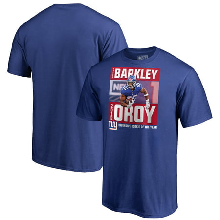 Saquon Barkley New York Giants NFL Pro Line by Fanatics Branded 2018 NFL Offensive Rookie Of The Year T-Shirt -