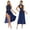 A Navy Blue, variant on iiniim Women's Sleeveless Mock-Neck Cutout Back Lyrical Modern Dance Ballet Dress A Navy Blue M