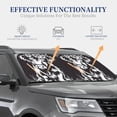 thumbnail image 4 of Daiia Floral Cow Silhouette 2PCS Car Windshield Sun Shade, Foldable Sun Shield for Car Front Window, Auto Sun Blocker Visor Protector Universal for Truck SUV Pickup-Large, 4 of 7