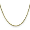 thumbnail image 2 of 14K Yellow Gold 2.7mm Semi Solid Diamond-cut Rope with Lobster Lock Chain - 8" Bracelet, 2 of 8