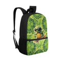 thumbnail image 2 of Uourmeti Cartoon Turtle Design Adjustable Comfort Straps School Backpack, 17 Inch Anti Fade Student Bookbag Roomy Interior Polyester Backpack for Adults, 2 of 6