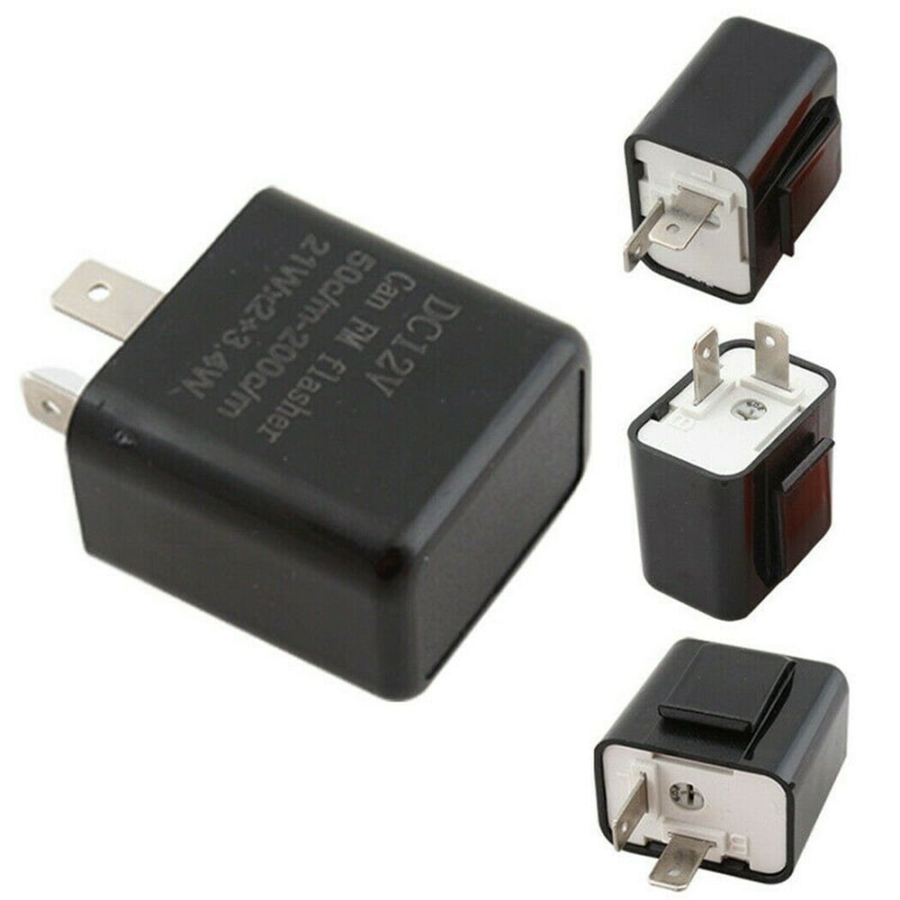 2 PCS Universal 3-pin DC12V Automobile Car Intelligent Electronic Flasher Relay 