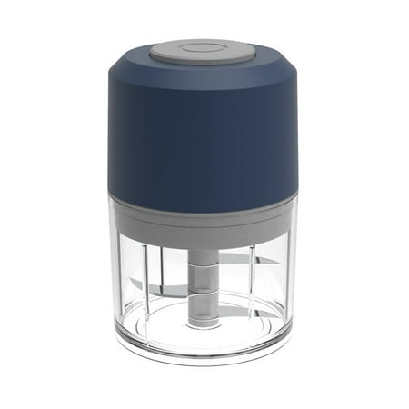 

Ieegkit USB Electric Garlic Masher Mini Food Chopper Garlic Blender for Chopping Vegetable Onions Salad Boneless Meat-Navy Blue